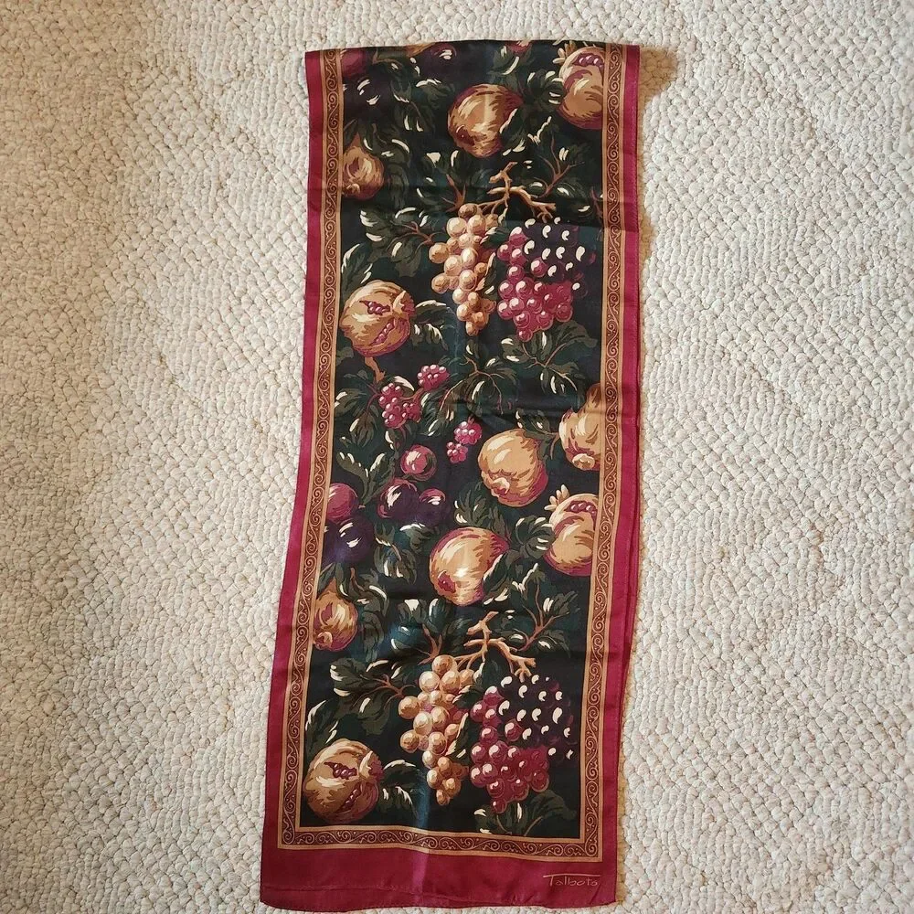 Womens Scarf Lot of 4 Burmel Talbots Unbranded Vintage Floral Tapestry Paisley